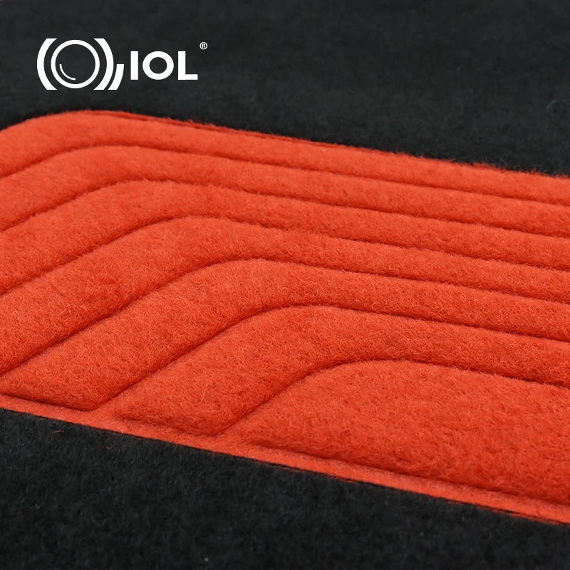 IOL  Car Accessories PVC Car Carpets Floor Mat Red Color for Universal Cars