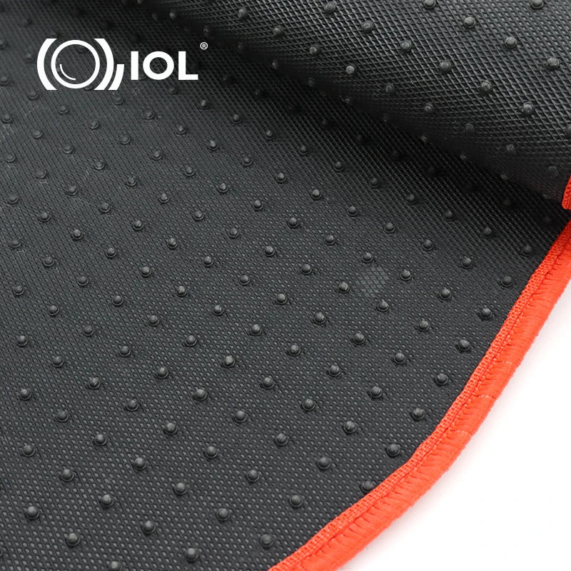 IOL  Car Accessories PVC Car Carpets Floor Mat Red Color for Universal Cars