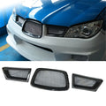 For Subaru Impreza WRX STi 9th 2006-2007 Real Carbon Fiber Front Grill Car Front Lower Mesh Grill Grille Car Accessories