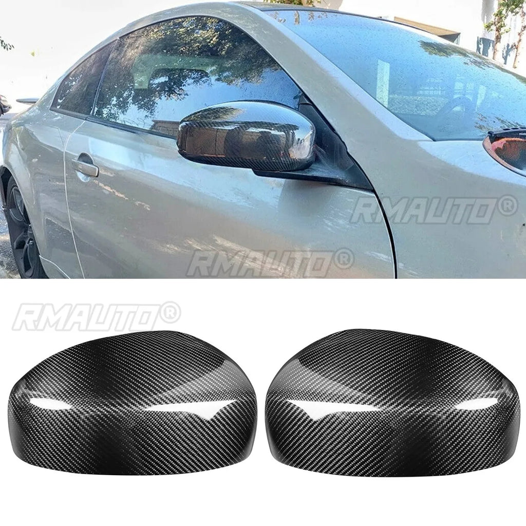 Rearview Mirror Cover Caps Compatible with for Infiniti G35 2003-2007 Body Kit Side Wing Mirror Caps Car Accessories
