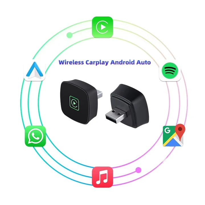 EKIY Wireless Carplay Android Auto Adapter Car Accessories Original Wired Carplay  Wireless 2 in 1 Adapter Play and Plug