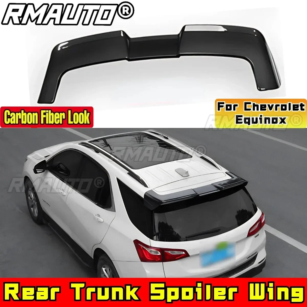 For Chevrolet Equinox Body Kit Rear Spoiler Rear Wing Glossy Black Red Sport Style Trunk Spoiler Trunk Wing Car Accessories