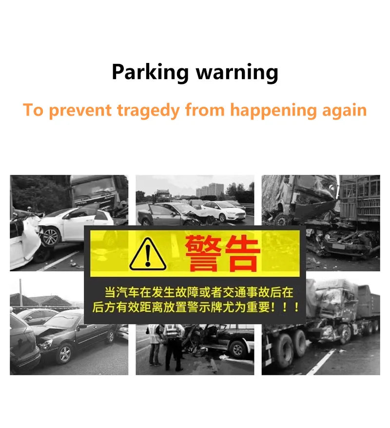 V16 Car Emergency Beacon Light with 3 Light Modes Battery Magnetic Strobe Warning Light Sustainable Lighting Safety Signal Lamp