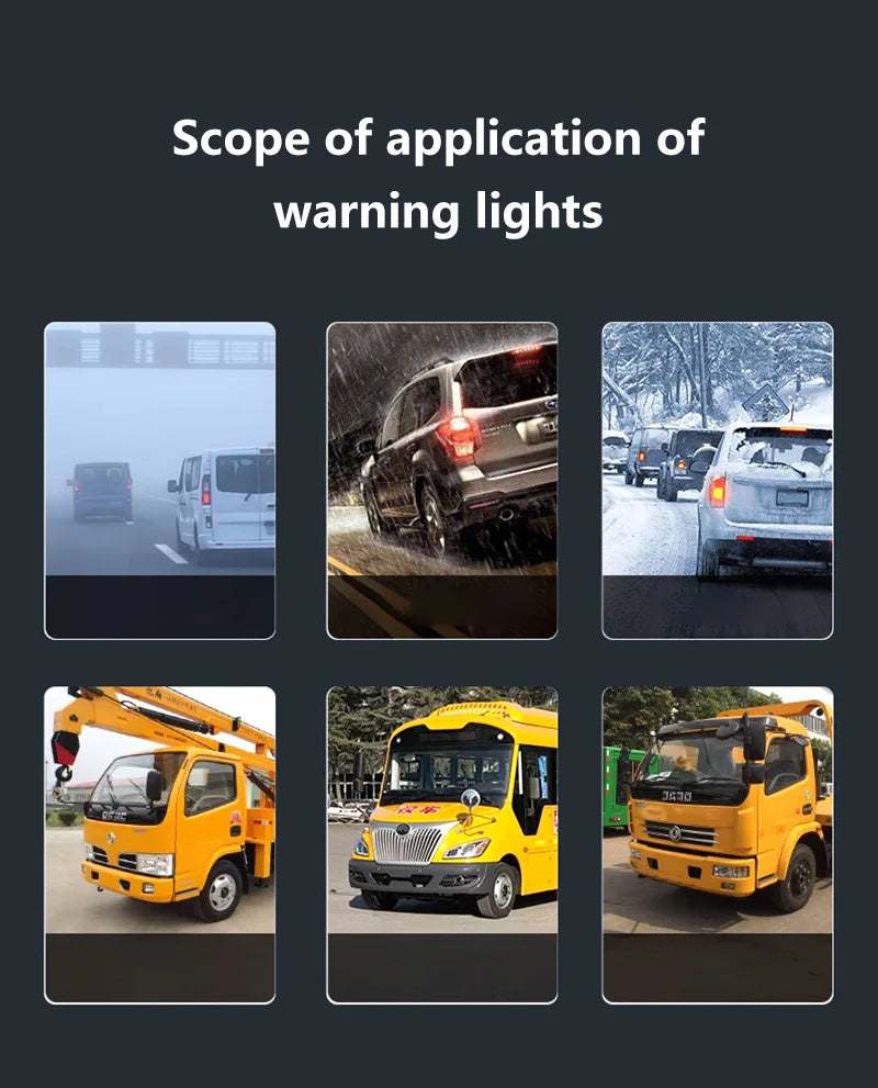 V16 Car Emergency Beacon Light with 3 Light Modes Battery Magnetic Strobe Warning Light Sustainable Lighting Safety Signal Lamp