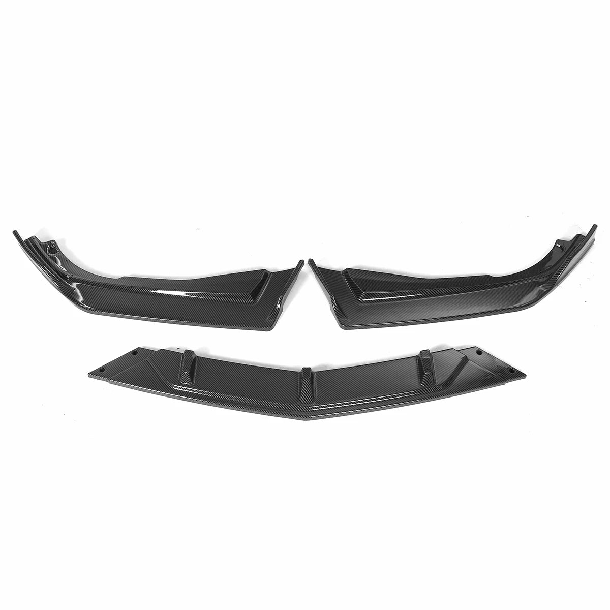Carbon Fiber Look Black Front Lip Bumper Splitter Spoiler Diffuser Protection For Honda Accord 10th 2018 2019 2020 Car Styling