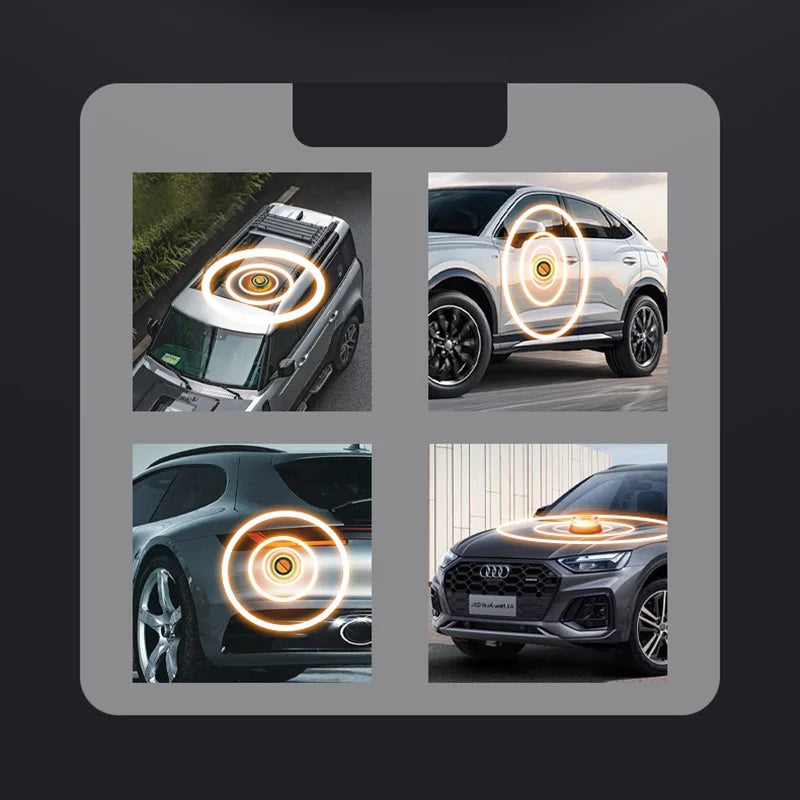 V16 Car Emergency Beacon Light with 3 Light Modes Battery Magnetic Strobe Warning Light Sustainable Lighting Safety Signal Lamp