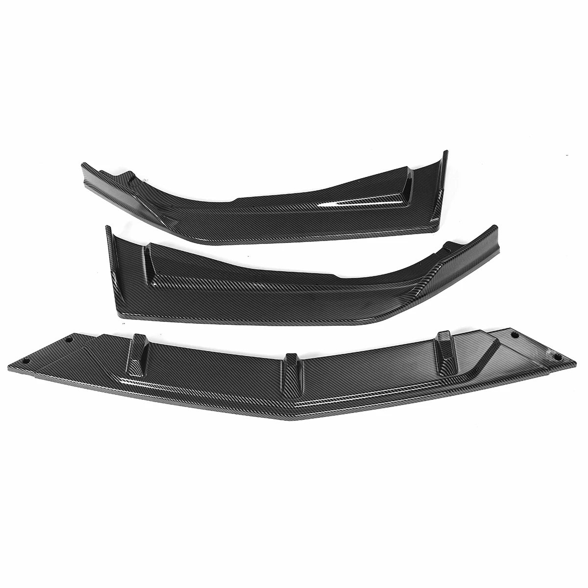 Carbon Fiber Look Black Front Lip Bumper Splitter Spoiler Diffuser Protection For Honda Accord 10th 2018 2019 2020 Car Styling