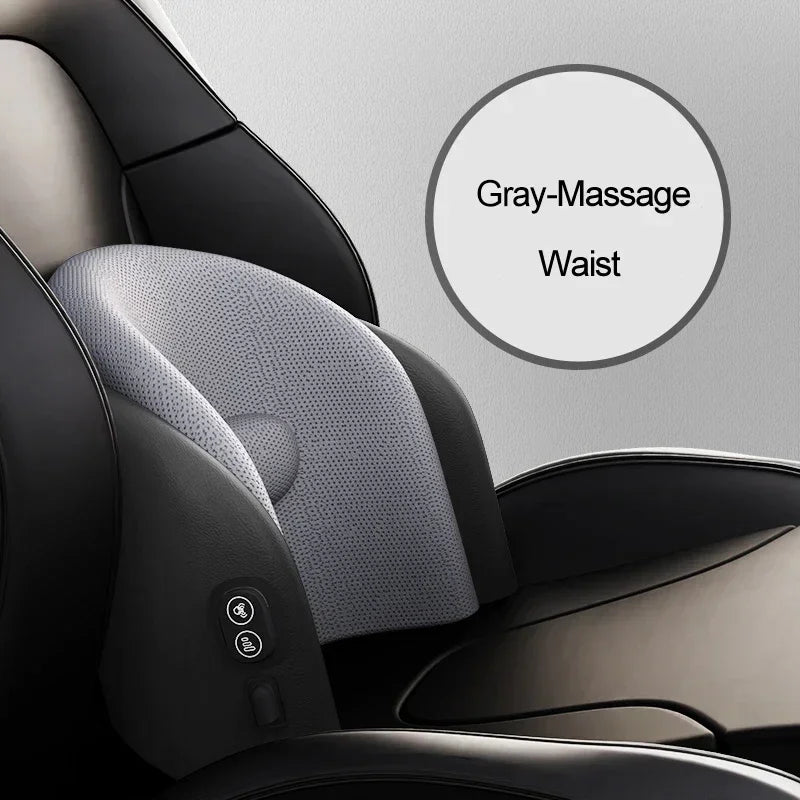 Car Massage Neck Support Pillow Seat Back Headrest Pillow Support Simulation Human Massage Travel Home Pillow