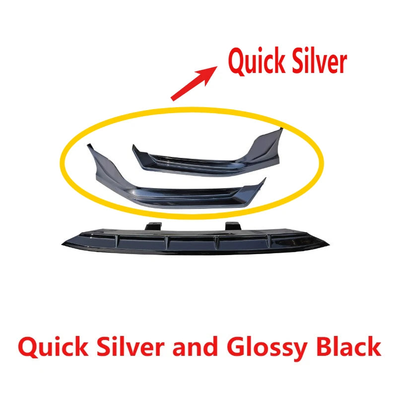 For Honda Accord 10th Gen 2018- 2021 Car Front Bumper Lip Diffuser Body Kits External Decoration Part Splitter Blade Accessories