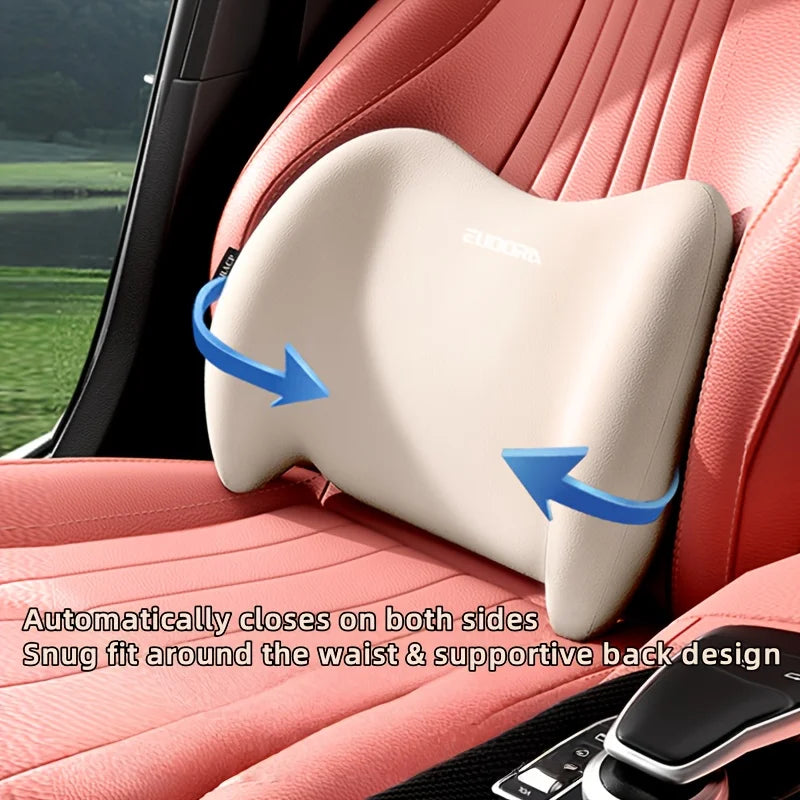 Car Headrest and Lumbar Support Set | Comfort Enhancement for Autumn and Winter | Ergonomic Fit Design | High-Density Foam Fill