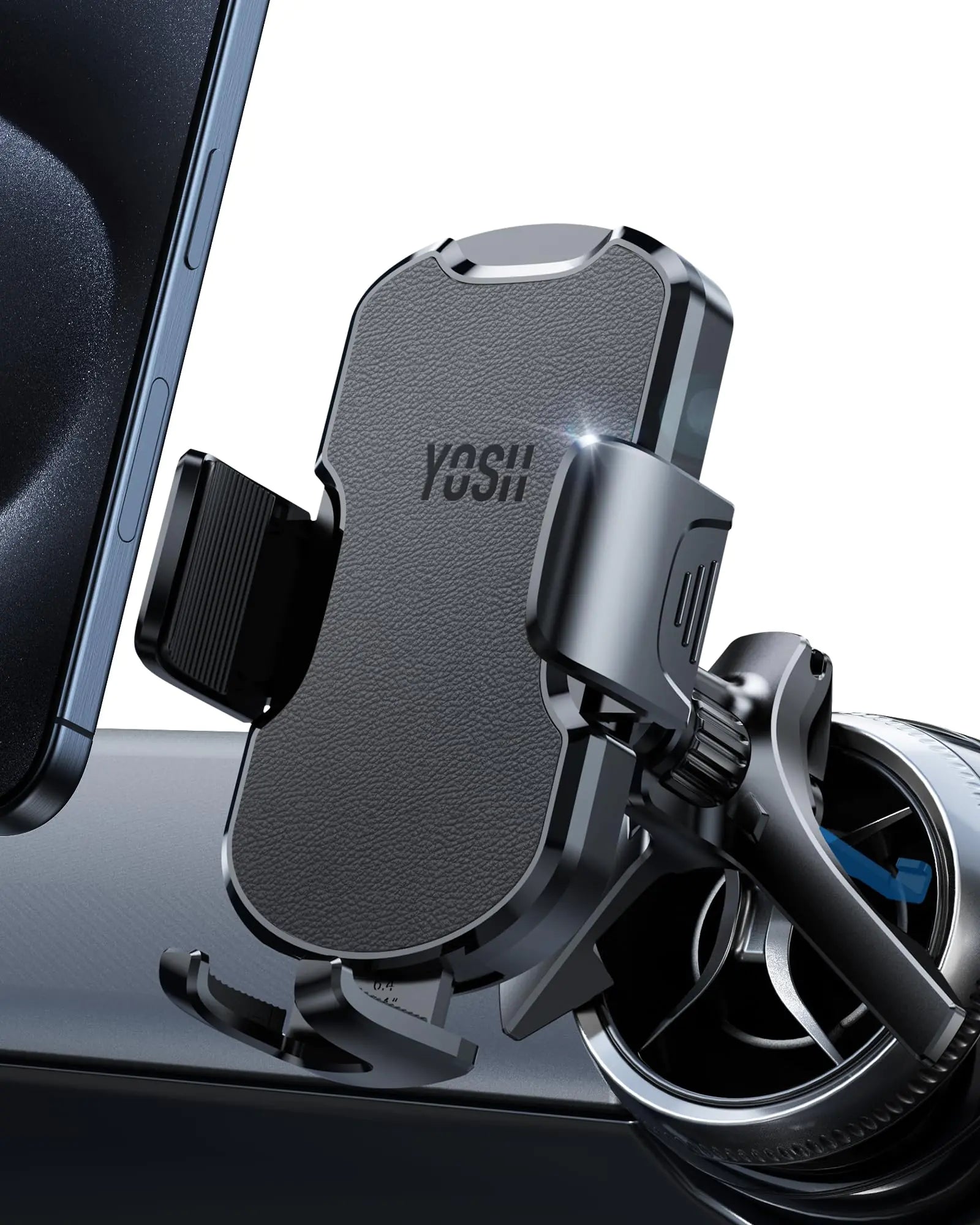 YOSH Car Vent Phone Mount Design for Mercedes Benz GLA/GLC/GLE/GLS/GLB-Class C/E/S/B/A-Class Big Phone & Thick Case Friendly Mini Cooper Phone Holder Mercedes Benz/Mini Cooper Car Accessories
